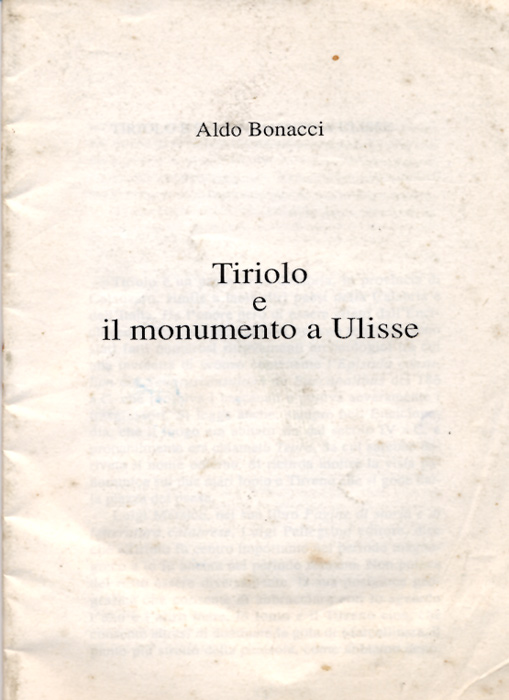 Tiriolo e il monumento a Ulisse